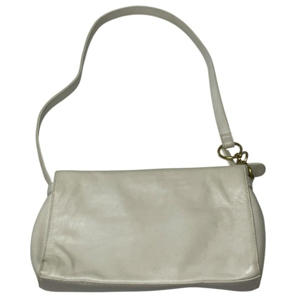 Coletta Leather Shoulder Bag Purse Chic‎ Cream *READ*